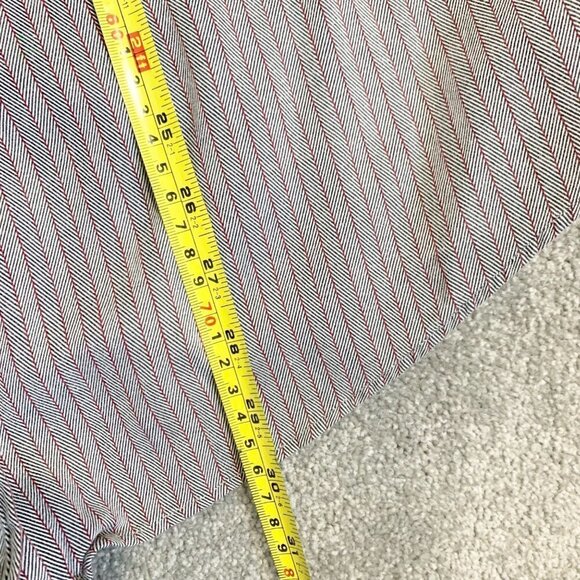 🌷 sale* Paul Fredrick Finest 100% Cotton Sport Shirt Size Medium Gray - Picture 9 of 10